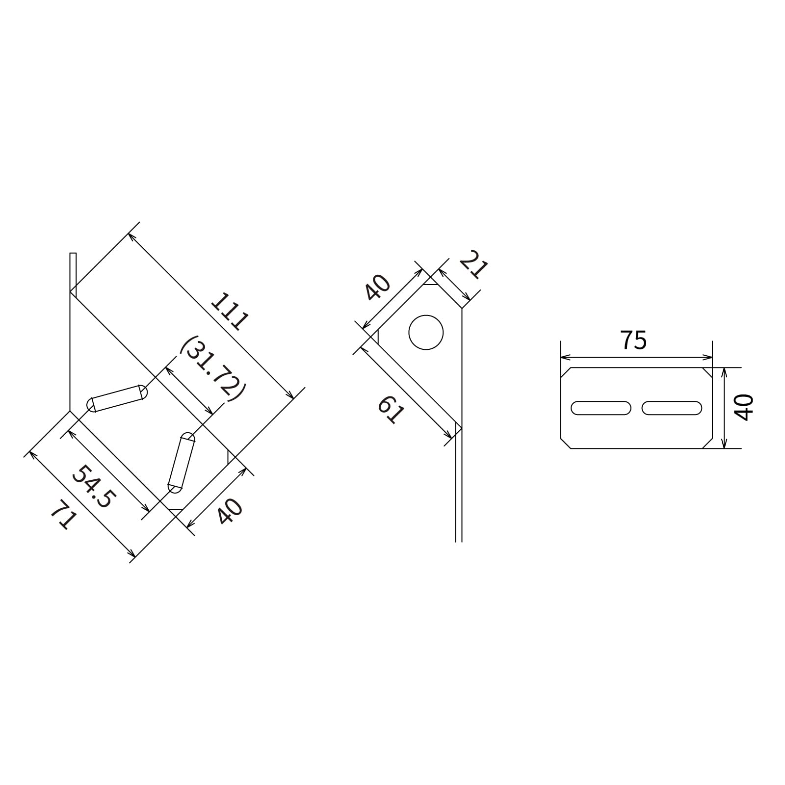 Amazon | ナテック(Natec) 3mm厚オールステンレス製傾斜パイプ用